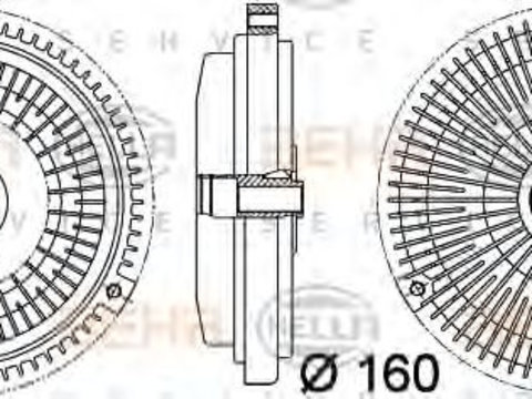 Cupla ventilator radiator SSANGYONG KYRON 09/2005> - Cod intern: W20088986 - LIVRARE DIN STOC in 24 ore!!!