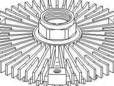 Cupla ventilator radiator / Vascocuplaj MERCEDES-BENZ CLK Cabriolet A208 TOPRAN 400 605