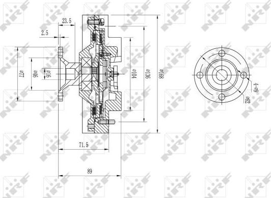 Cupla. ventilator radiator Ventilator TOYOTA DYNA 150 HIACE IV HILUX VI LAND CRUISER 2.4D-2.8D-3.4D 11.84-04.05 TOYOTA LAND CRUISER IV (_J7_), Crossover, 03.1984 - NRF 49598