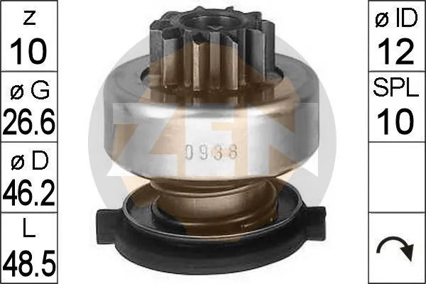 Cuplaj unisens electromotor ERA VOLVO S40 II (544) 2005-2012 - ZN0938