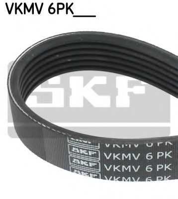 Curea accesorii VW TRANSPORTER / CARAVELLE Mk V bus (7HB, 7HJ, 7EB, 7EJ, 7EF, 7 (2003 - 2016) SKF VKMV 6PK1555