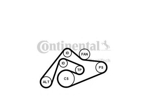 Curea alternator Audi AUDI A4 (8E2, B6) 2000-2004 #2 6PK2404K1