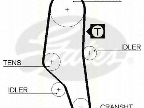 Curea de distributie BMW 3 limuzina (E30), BMW 3 Touring (E30), BMW 3 limuzina (E36) - TRISCAN 8645 5302xs