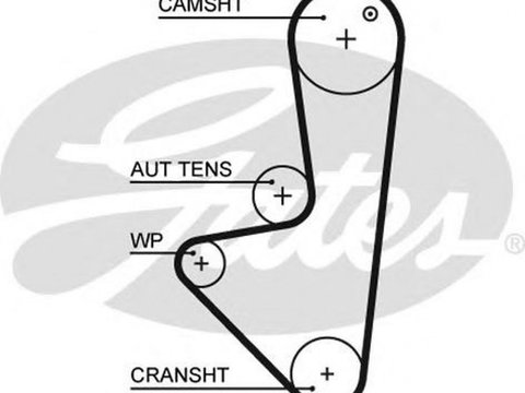 Curea de distributie CITROEN C3 II GATES 5575XS