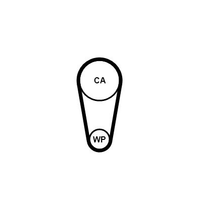 Curea de distributie CONTINENTAL CTAM CT1248