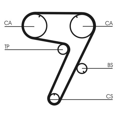 Curea de distributie CONTINENTAL CTAM CT931