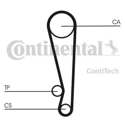 Curea de distributie CT1024 CONTITECH pentru Mazda 121 Mazda 30x Mazda Eunos Mazda Mx-3