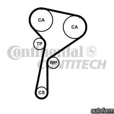 Curea de distributie DACIA LOGAN MCV II CONTITECH CT1184