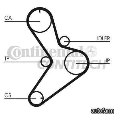 Curea de distributie FIAT DUCATO bus 230 CONTITECH