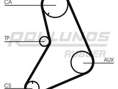 Curea de distributie FIAT REGATA limuzina (138), MITSUBISHI COLT LANCER limuzina (A7_), MITSUBISHI CORDIA (A21_A, AB) - ROULUNDS RUBBER RR1011