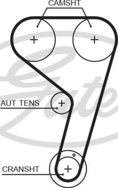 Curea de distributie FORD C-MAX II (DXA/CB7, DXA/CEU), Dubita, 04.2010 - Gates T359HOB