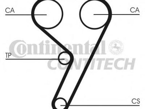 Curea de distributie FORD FIESTA Mk IV (JA_, JB_), MAZDA SOHO III (JASM, JBSM), FORD COURIER caroserie (J5_, J3_) - CONTITECH CT881