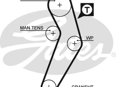 Curea de distributie (GAT5473XS GATES) DACIA,NISSAN,RENAULT
