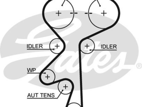 Curea de distributie (GAT5499XS GATES) CHEVROLET,OPEL,SAAB,VAUXHALL