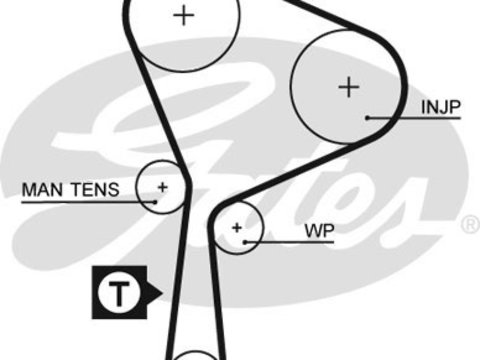 Curea de distributie (GAT5552XS GATES) MITSUBISHI,NISSAN,OPEL,RENAULT,VAUXHALL,VOLVO