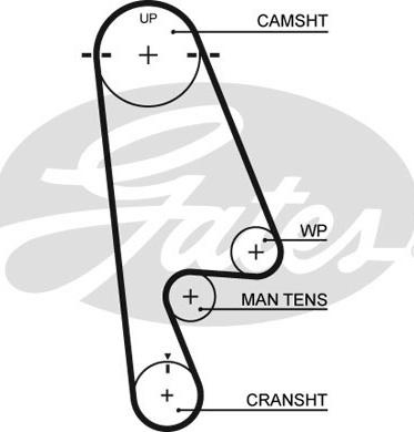 Curea de distributie HONDA ACCORD VI (CH, CL), Hatchback, 12.1999 - 12.2002 Gates 5480XS