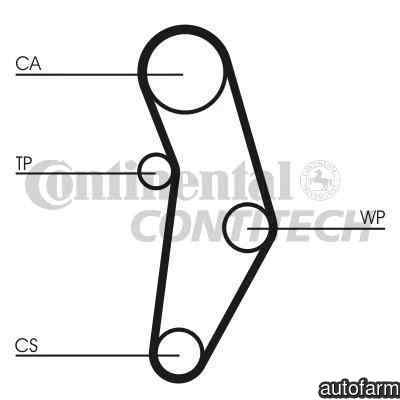 Curea de distributie LANCIA DELTA III 844 CONTITECH CT1049