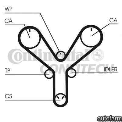 Curea de distributie LEXUS LS UCF20 CONTITECH CT1147