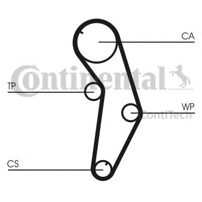 Curea de distributie MITSUBISHI LANCER Mk V combi (CB_W, CD_W) (1992 - 2003) CONTITECH CT841