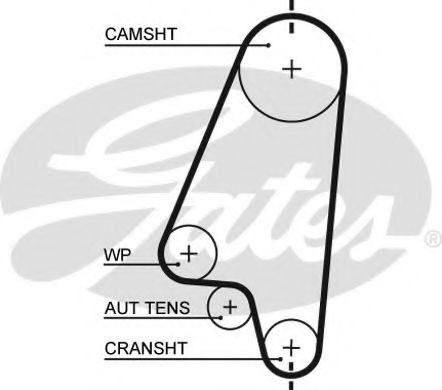 Curea de distributie OPEL ASTRA F hatchback (53_, 54_, 58_, 59_) (1991 - 1998) GATES 5310XS