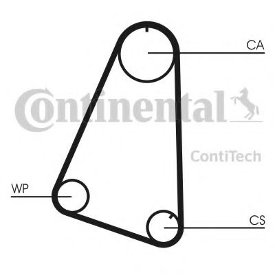 Curea de distributie OPEL CORSA A hatchback (93_, 94_, 98_, 99_) (1982 - 1993) CONTITECH CT504