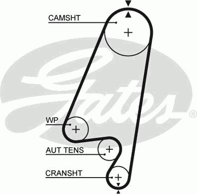 Curea de distributie OPEL OMEGA A combi (66_, 67_), OPEL OMEGA A (16_, 17_, 19_), OPEL OMEGA B combi (21_, 22_, 23_) - GATES 5367XS