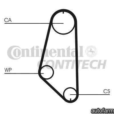 Curea de distributie OPEL VECTRA A (86_, 87_) CONTITECH CT720