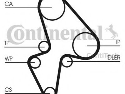 Curea de distributie PEUGEOT 106   (1A, 1C) (1991 - 1996) CONTITECH CT906