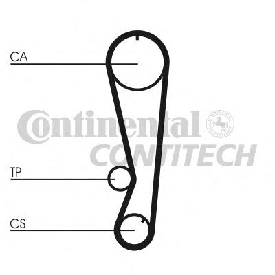 Curea de distributie TOYOTA COROLLA hatchback (_E10_), TOYOTA COROLLA Liftback (_E10_), TOYOTA COROLLA Wagon (_E10_) - CONTITECH CT850