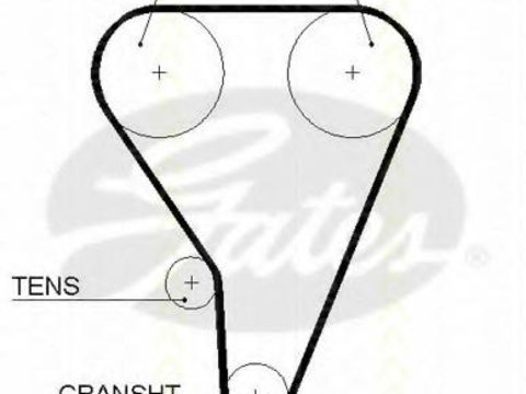 Curea de distributie TOYOTA COROLLA hatchback (_E9_), TOYOTA COROLLA SPRINTER cupe (AE86), TOYOTA COROLLA Liftback (_E9_) - TRISCAN 8645 5117xs