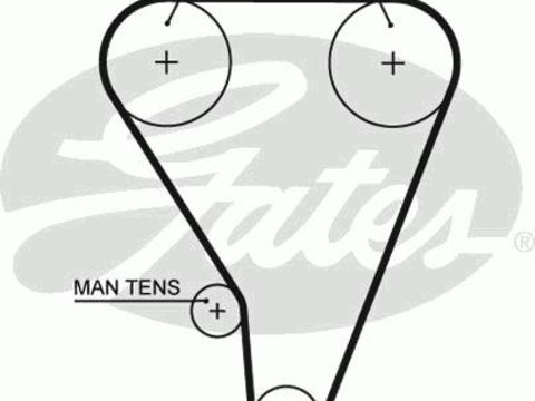 Curea de distributie TOYOTA COROLLA hatchback (_E9_), TOYOTA COROLLA SPRINTER cupe (AE86), TOYOTA COROLLA Liftback (_E9_) - GATES 5117XS