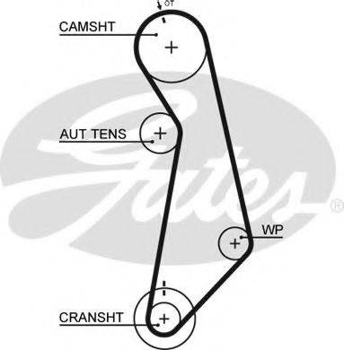 Curea de distributie VW TRANSPORTER Mk V platou / sasiu (7JD, 7JE, 7JL, 7JY, 7JZ, 7F (2003 - 2016) GATES 5489XS