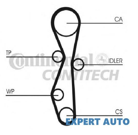 Curea distributie Citroen C4 (2004->) [LA_, LC_] 0816G3