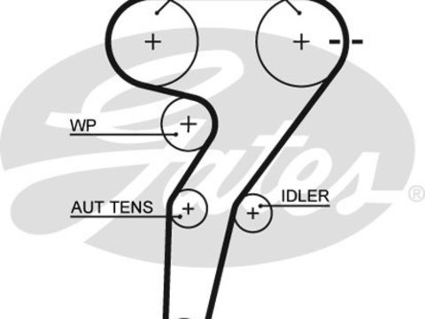 Curea distributie Gates pt fiat barchetta, coupe, lancia dedra, delta