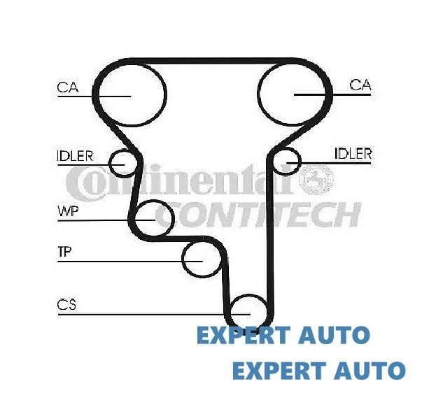Curea distributie Opel Speedster (2000->)[E01] 90 529 809