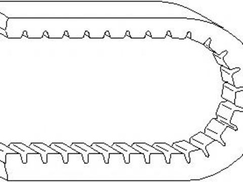 Curea transmisie AUDI 90 (8C, B4), AUDI 80 Avant (8C, B4), AUDI 100 limuzina (4A, C4) - TOPRAN 100 956