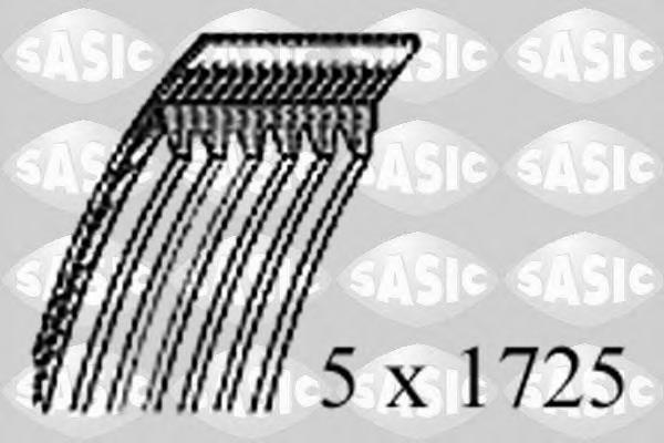 Curea transmisie cu caneluri MERCEDES-BENZ A-CLASS (W168), MERCEDES-BENZ VANEO (414) - SASIC 1776052