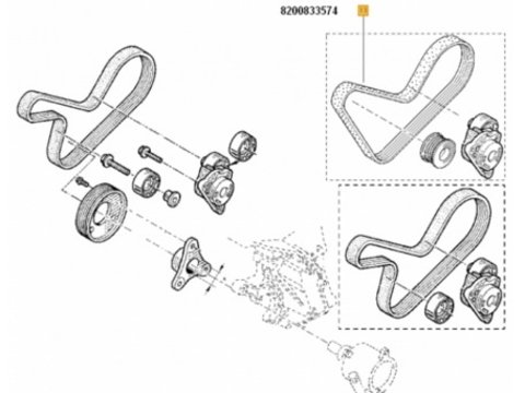 CUREA TRANSMISIE CU CANELURI RENAULT MASTER II, BMW SERIA 1, SERIA 3