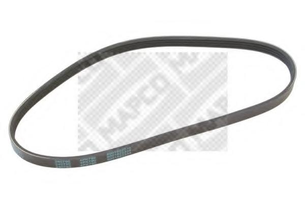 Curea transmisie cu caneluri TOYOTA MR 2 I (AW1_), SMART CABRIO (450), DAIHATSU CHARADE Mk IV (G200, G202) - MAPCO 240790