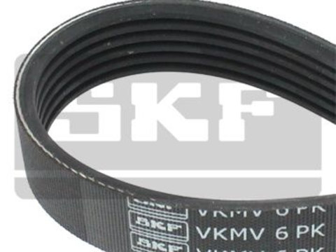 Curea transmisie cu caneluri VKMV 6PK1053 SKF pentru Vw Sharan Seat Alhambra