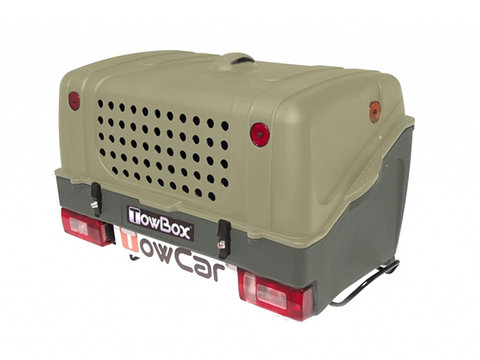 Cutie portbagaj transport animale de companie/vanatoare Towbox V1 DOG Verde