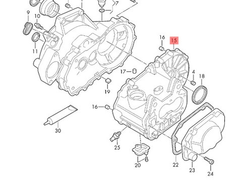 Cutie viteze manuala Volkswagen Polo (9N1) Coupe 2003 1.2 6V VOLKSWAGEN POLO (9N_) [ 2001 - 2012 ] OEM 02T301103J