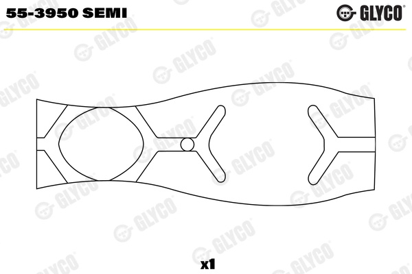 Cuzinet arbore Glyco DAF CF 85 2001-2013 - 55-3950