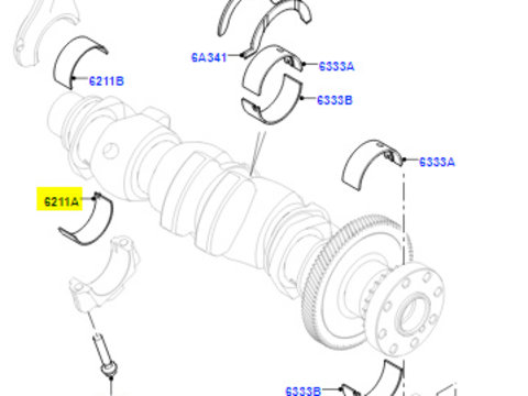 Cuzinet biela inferior R1 motor Land Rover Discovery Sport /Range Rover Evoque / Discovery 5 / Velar 2.0 ingem