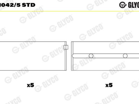 Cuzineti, arbore cotit GLYCO H1042/5 STD