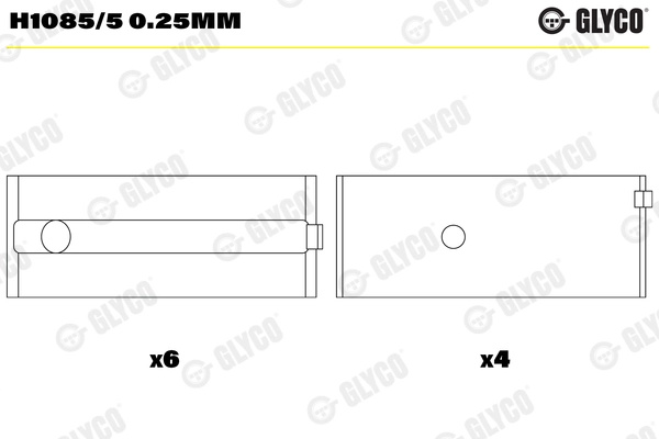 Cuzineti, arbore cotit GLYCO H1085/50.25mm compati