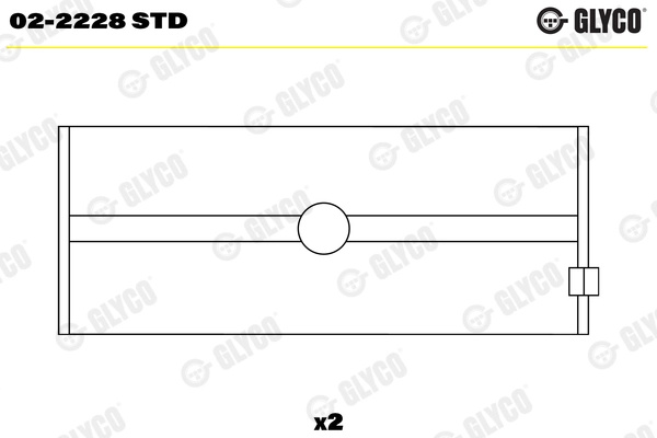 Cuzineti arbore cotit Glyco MAGIRUS-DEUTZ D-Series 1970-1987 - 02-2228 STD