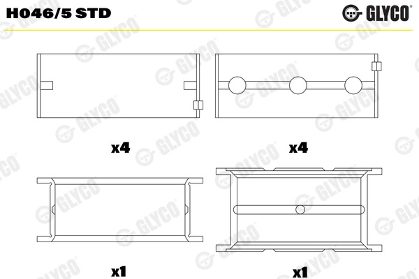 Cuzineti arbore cotit Glyco VOLVO XC40 (536) 2017-2023 - H046/5 STD
