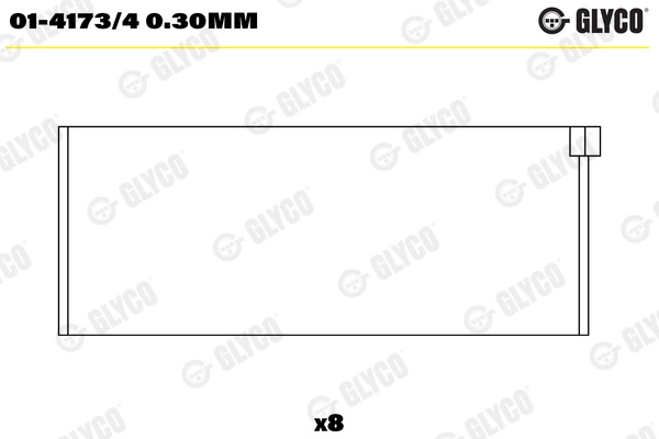 Cuzineti biela GLYCO 01-4173/40.30mm compatibil cu CITROEN C3 / C3 ORIGIN III (SX) NFP (EC5) 1587cc 115cp 85kW 2017 2018 2019 2020 2021 2022 2023 2024 2025