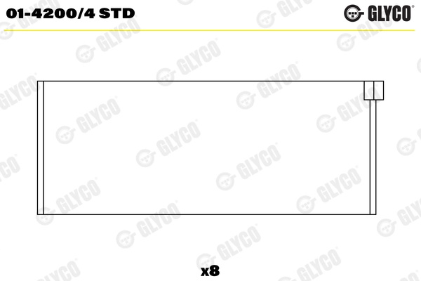 Cuzineti biela GLYCO 01-4200/4STD la masina PEUGEO